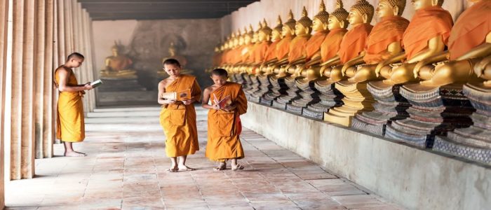 Bhuddhist Student monks, Myanmar