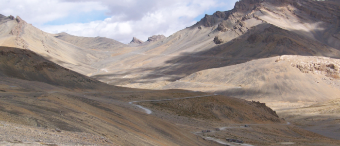 Route to Ladakh, India